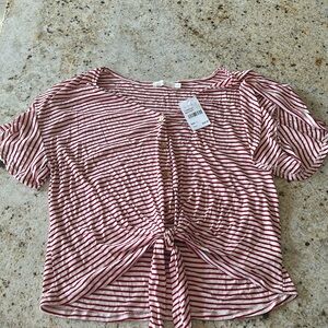 Lush size large red and white top. TAGS ON! 🤩